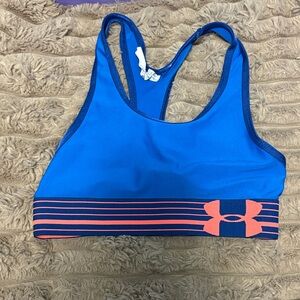 Under Armour Blue and Pink Sports Bra
